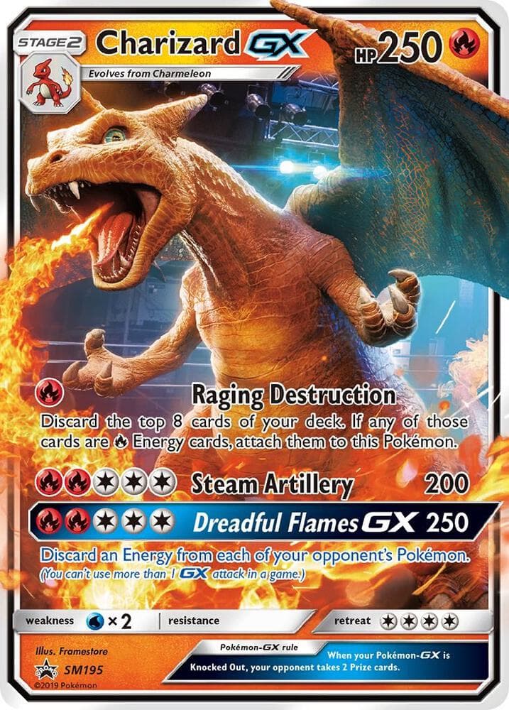 Charizard GX SM195 Stage 2