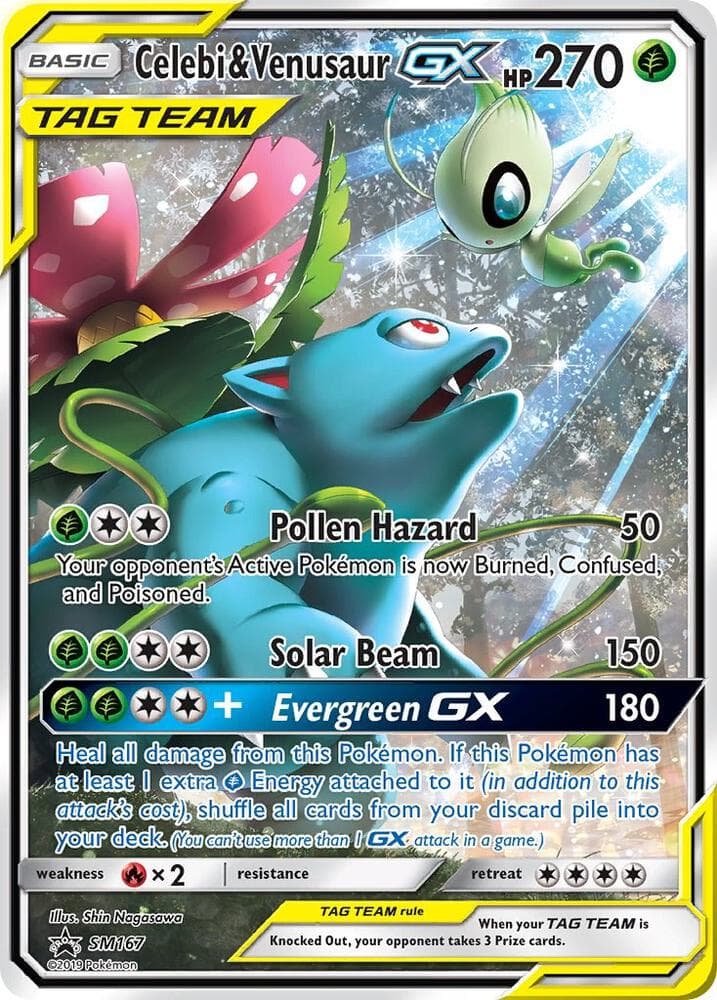 Celebi and Venusaur GX SM167 Basic