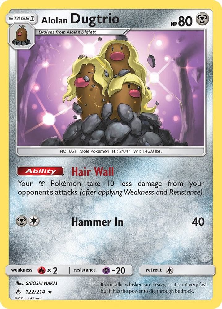 Alolan Dugtrio Stage 1