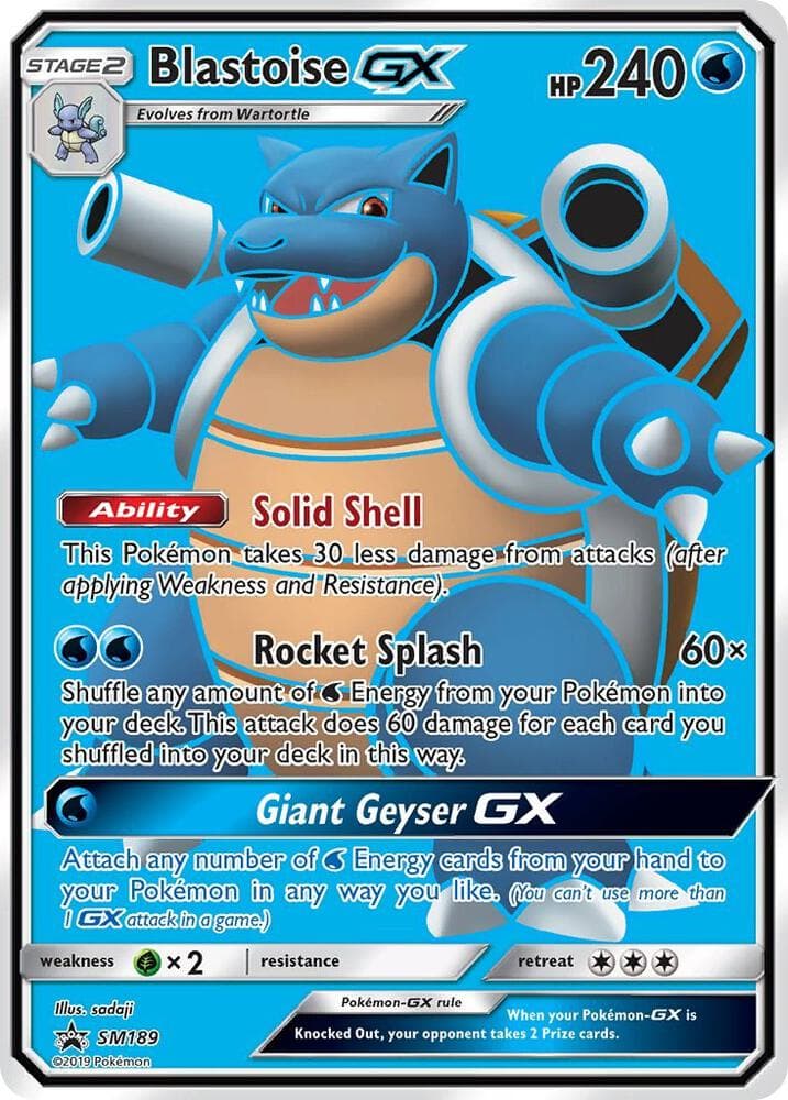 Blastoise GX SM189 Stage 2