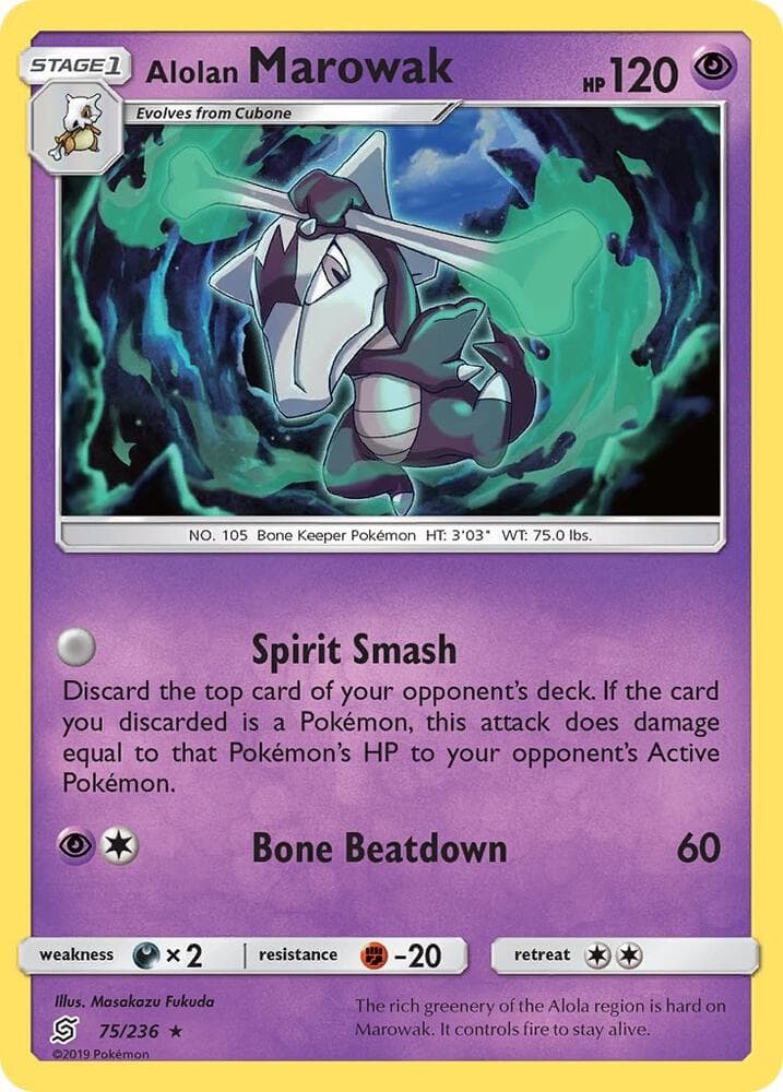 Alolan Marowak Stage 1