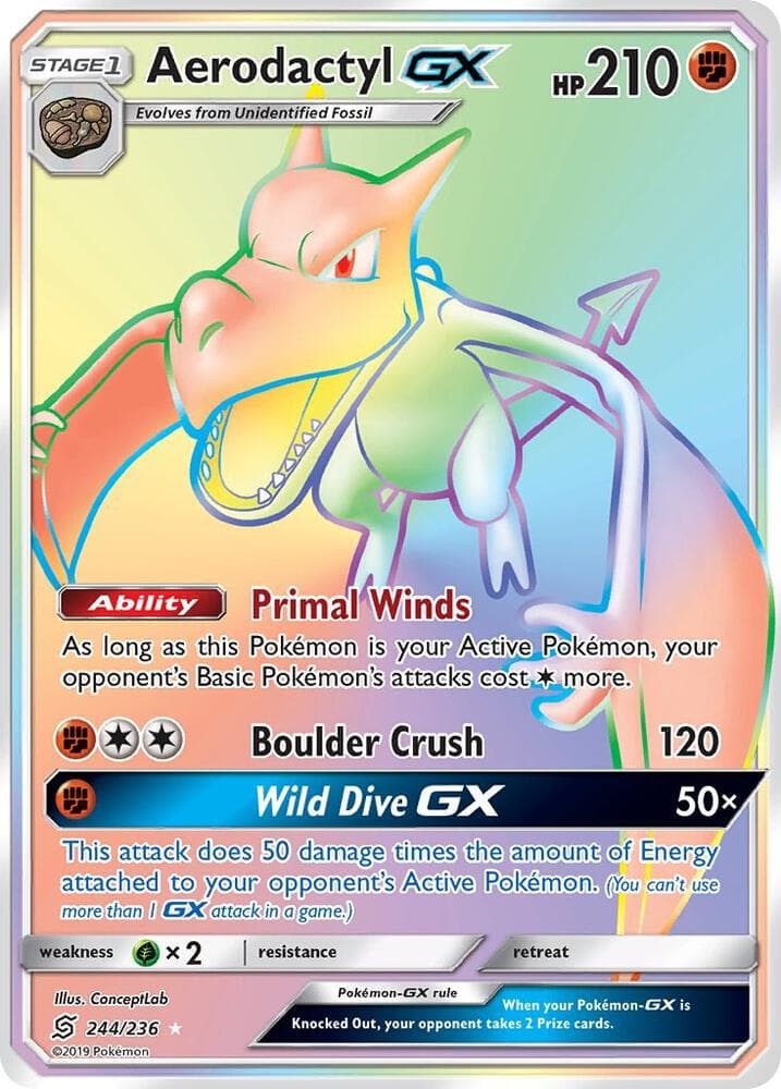 Aerodactyl GX Secret Stage 1
