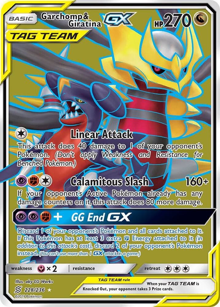 Garchomp and Giratina GX Full Art Basic