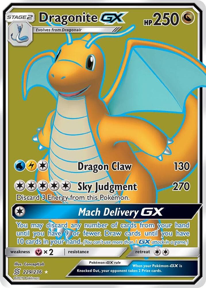 Dragonite GX Full Art Stage 2