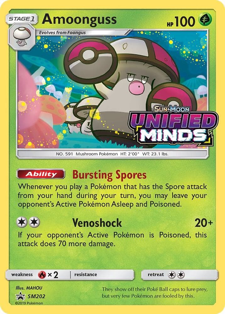 Amoonguss SM202 Prerelease Stage 1