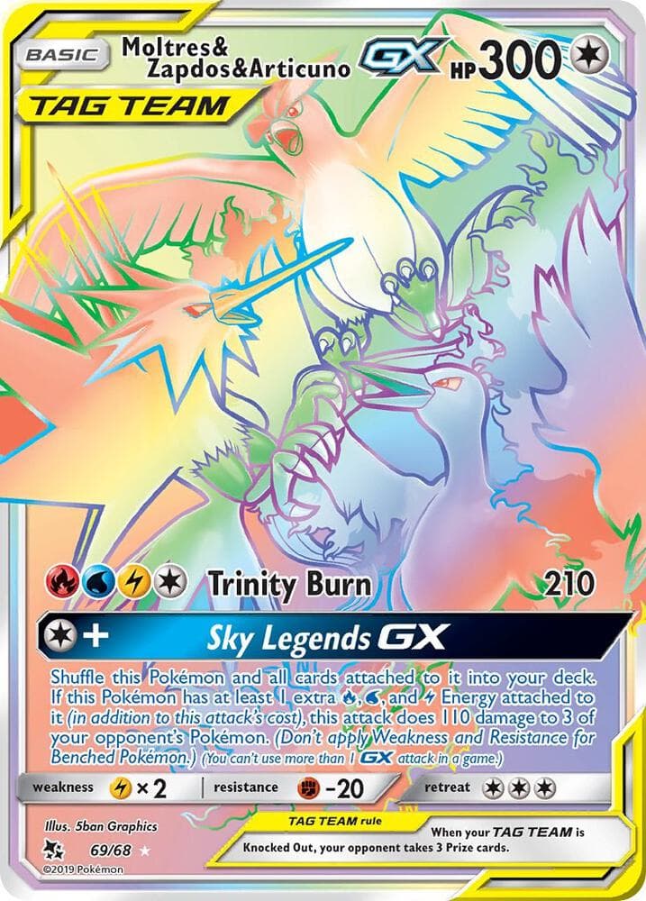 Moltres and Zapdos and Articuno GX Secret Basic