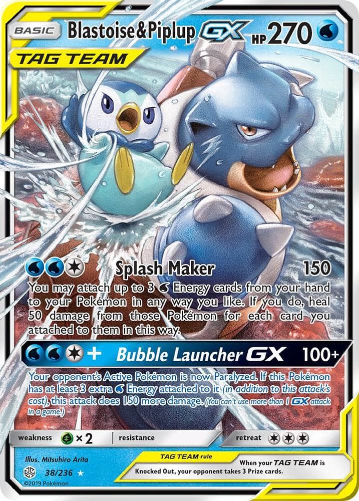 Blastoise and Piplup GX Basic