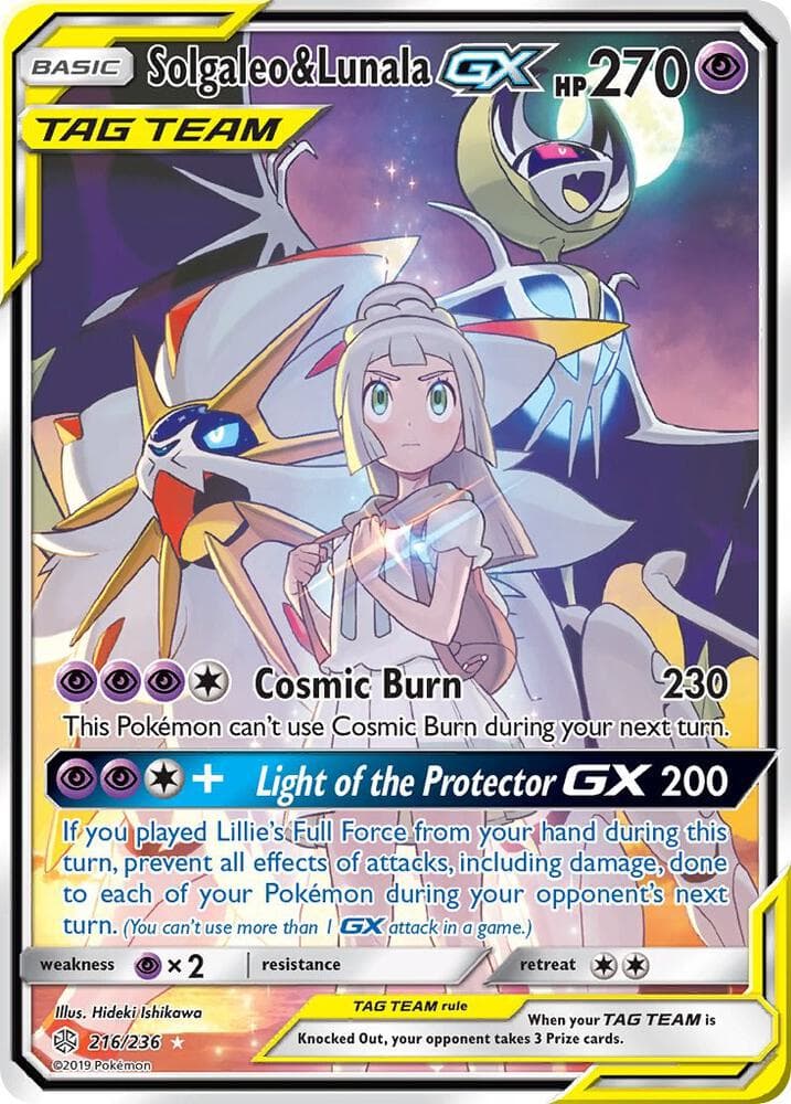 Solgaleo and Lunala GX Full Art Basic