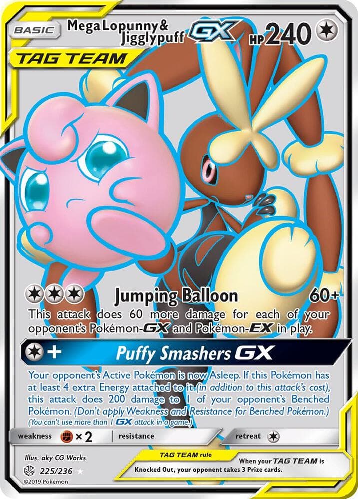Mega Lopunny and Jigglypuff GX Full Art Basic