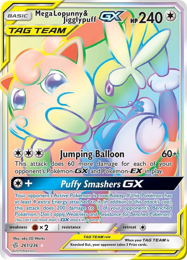 Mega Lopunny and Jigglypuff GX Secret Basic