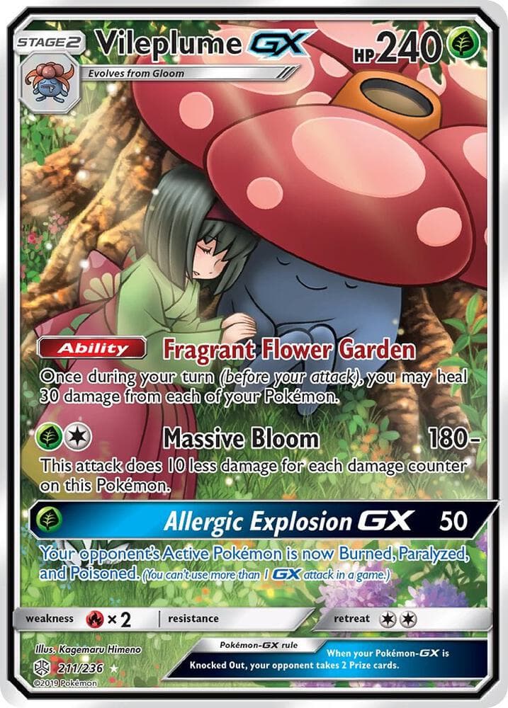 Vileplume GX Full Art Stage 2