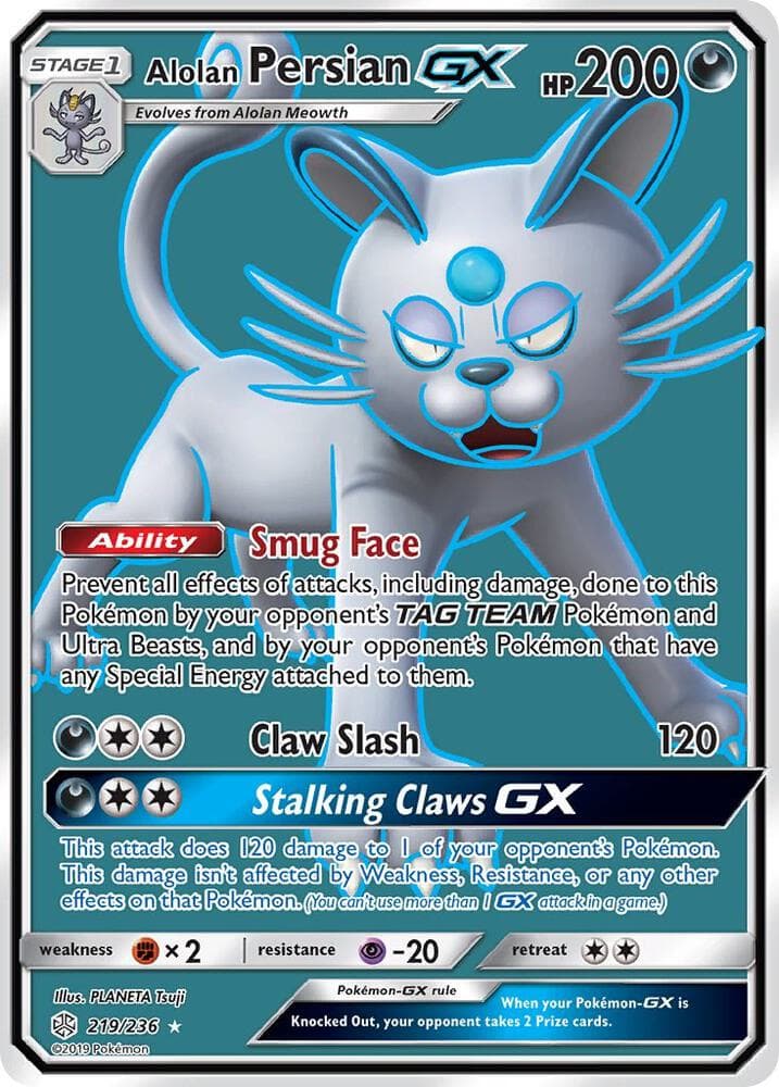 Alolan Persian GX Full Art Stage 1