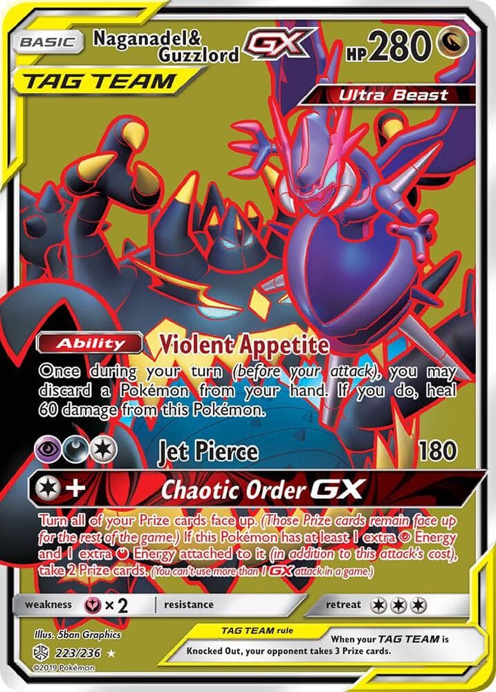 Naganadel and Guzzlord GX Full Art Basic