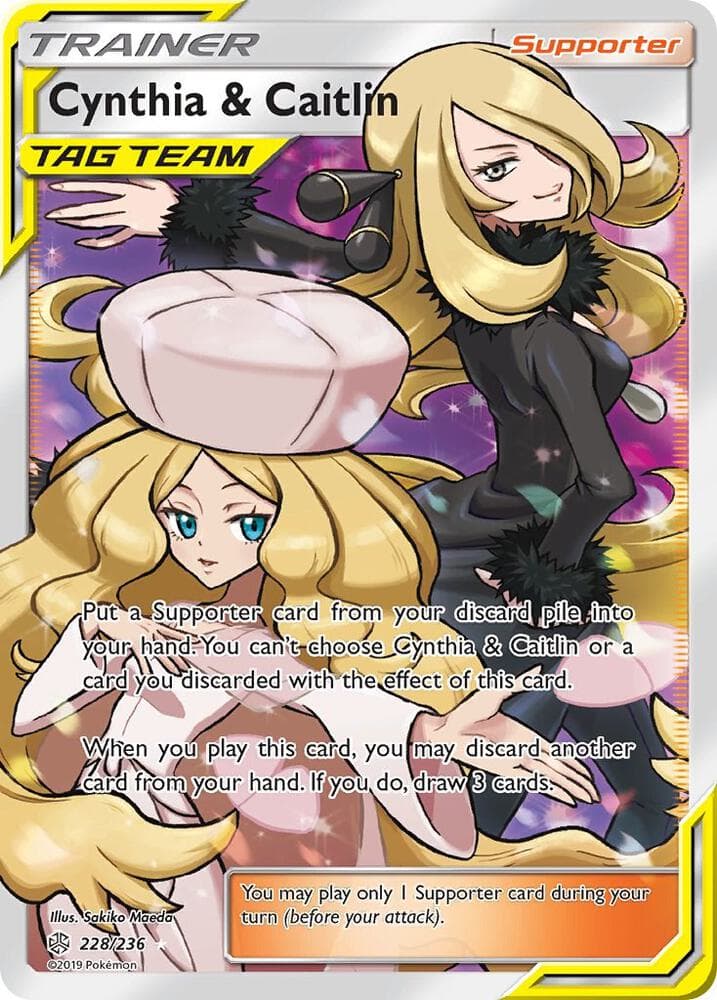 Cynthia and Caitlin Full Art Supporter · TAG TEAM