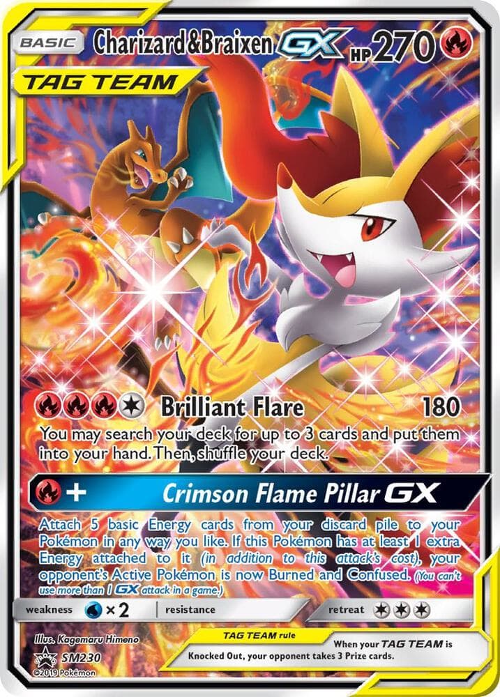Charizard and Braixen GX SM230 Basic