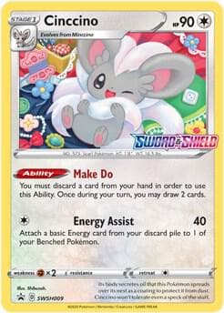 Cinccino SWSH009 Prerelease Stage 1