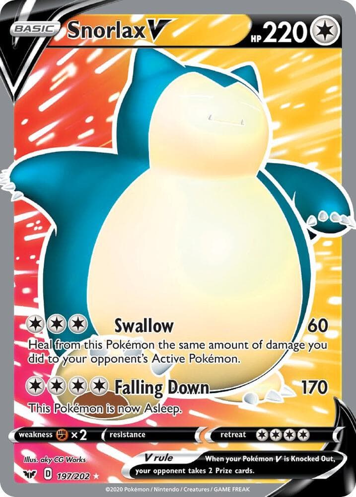 Snorlax V Full Art Basic
