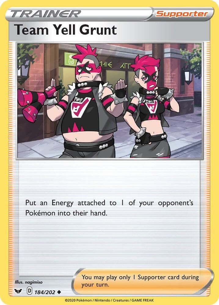 Team Yell Grunt Supporter