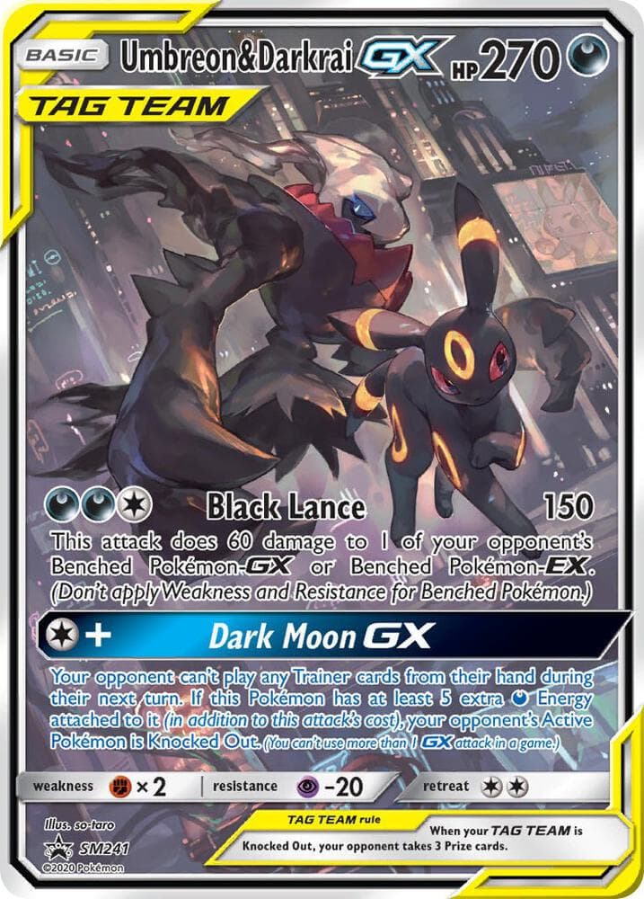 Umbreon and Darkrai GX SM241 Basic