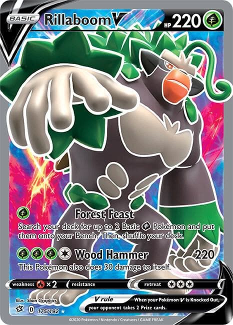 Rillaboom V Full Art Basic