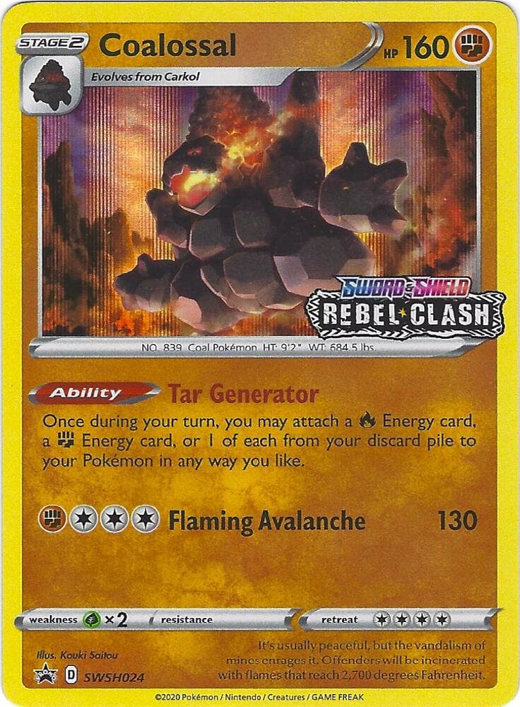 Coalossal SWSH024 Prerelease Stage 2