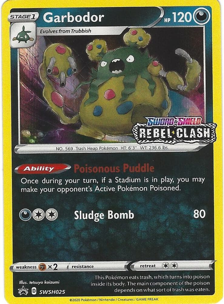 Garbodor SWSH025 Prerelease Stage 1