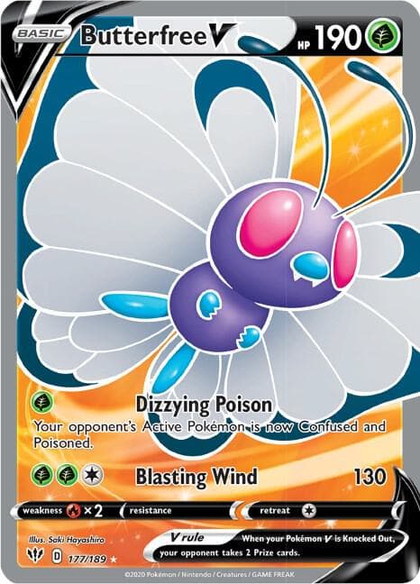 Butterfree V Full Art Basic