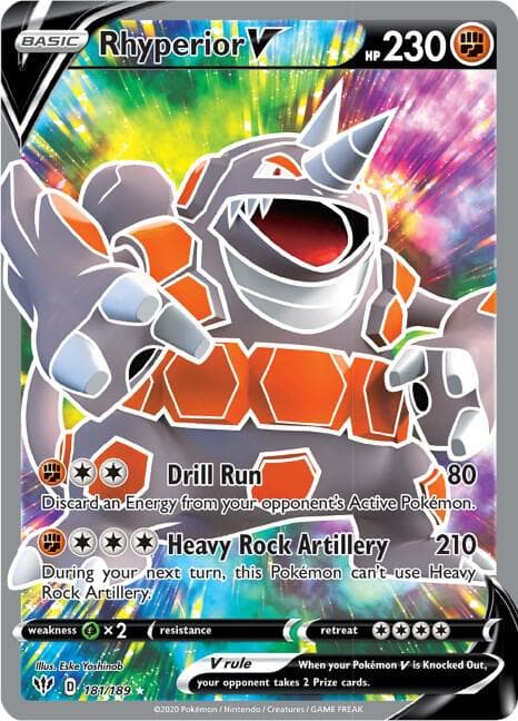 Rhyperior V Full Art Basic