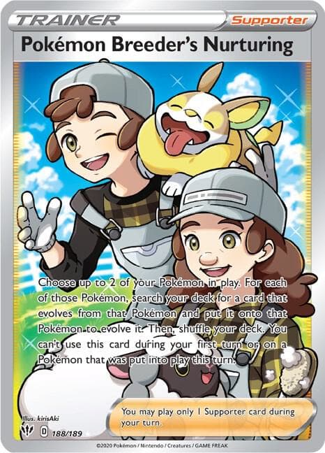 Pokemon Breeders Nurturing Full Art Supporter