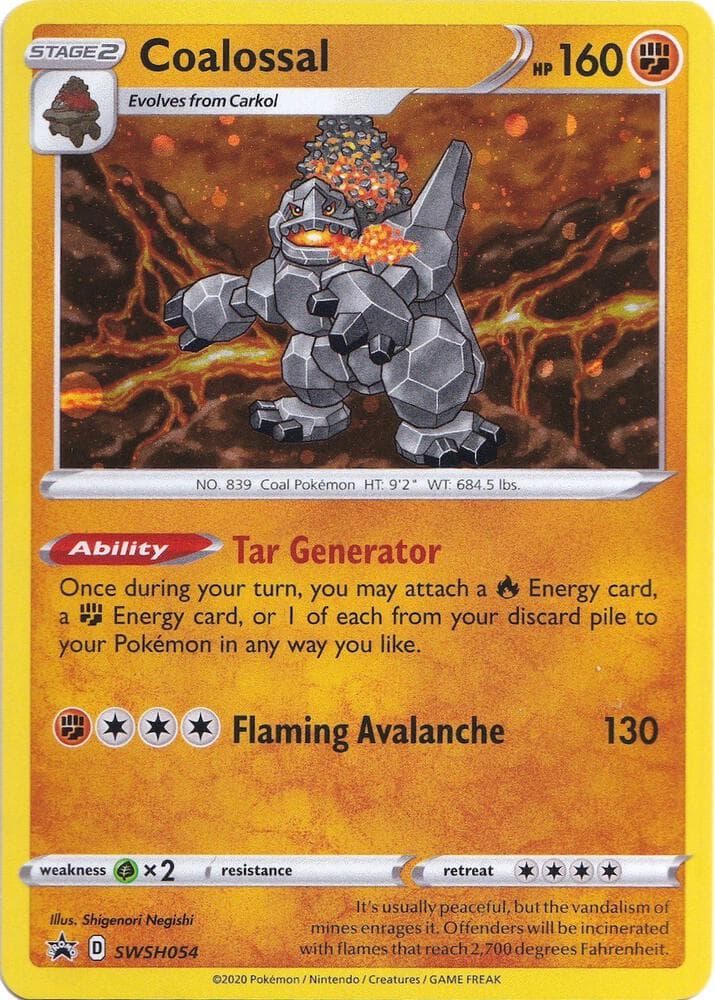 Coalossal SWSH054 Stage 2