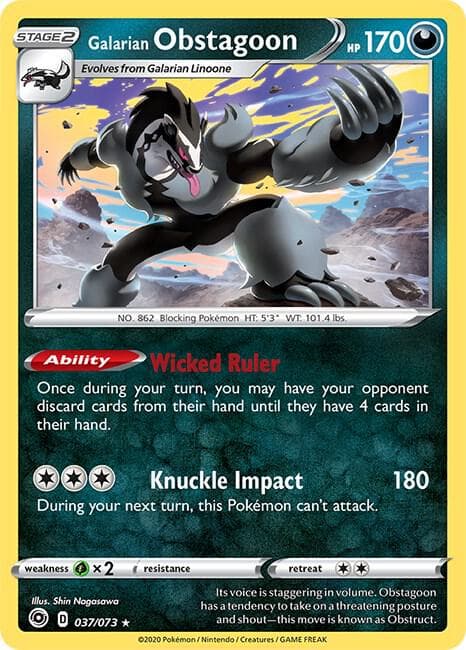 Galarian Obstagoon Stage 2