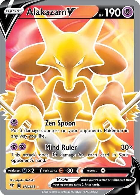 Alakazam V Full Art Basic