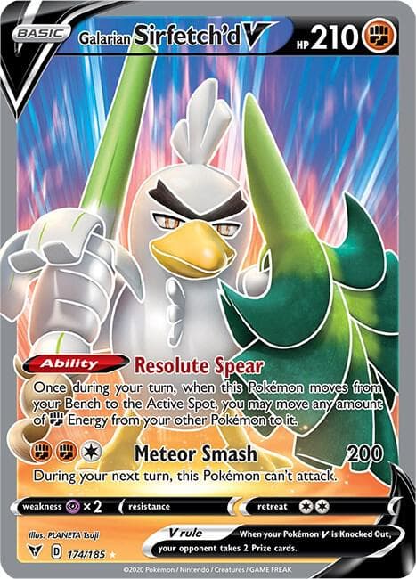 Galarian Sirfetchd V Full Art Basic