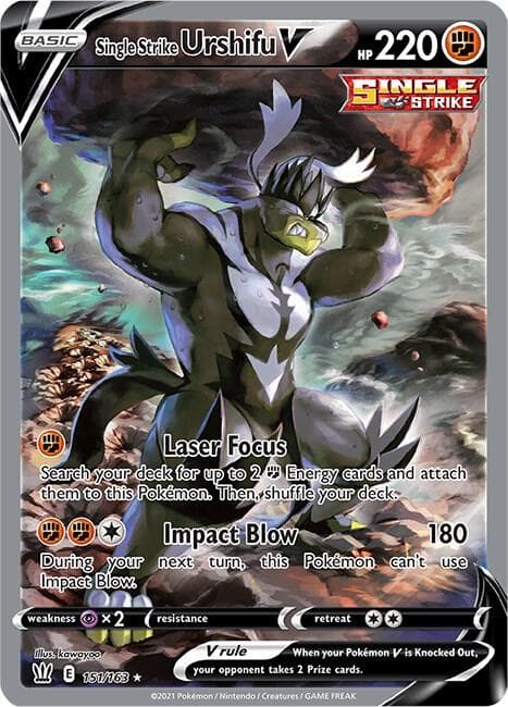 Single Strike Urshifu V Alternate Full Art Basic
