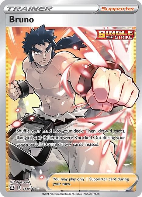 Bruno Full Art Supporter · Single Strike