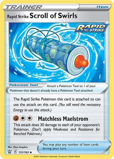Rapid Strike Scroll of Swirls Pokémon Tool · Rapid Strike