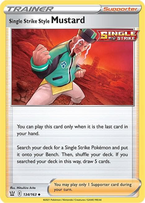 Single Strike Style Mustard Supporter · Single Strike