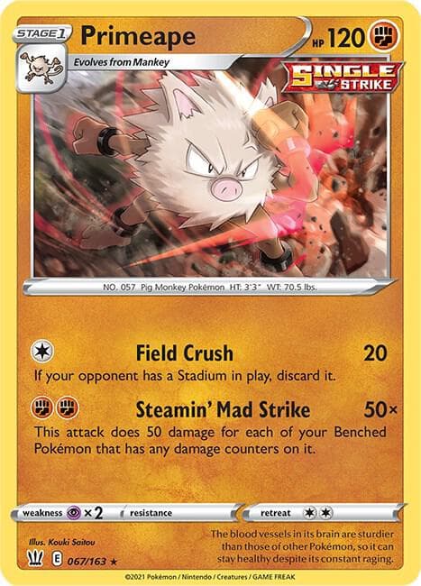 Primeape Stage 1 · Single Strike
