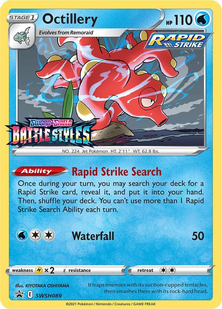 Octillery SWSH089 Prerelease Stage 1