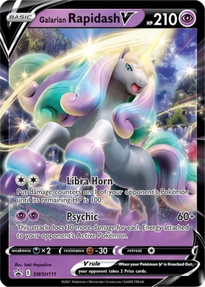 Galarian Rapidash V SWSH111 Basic