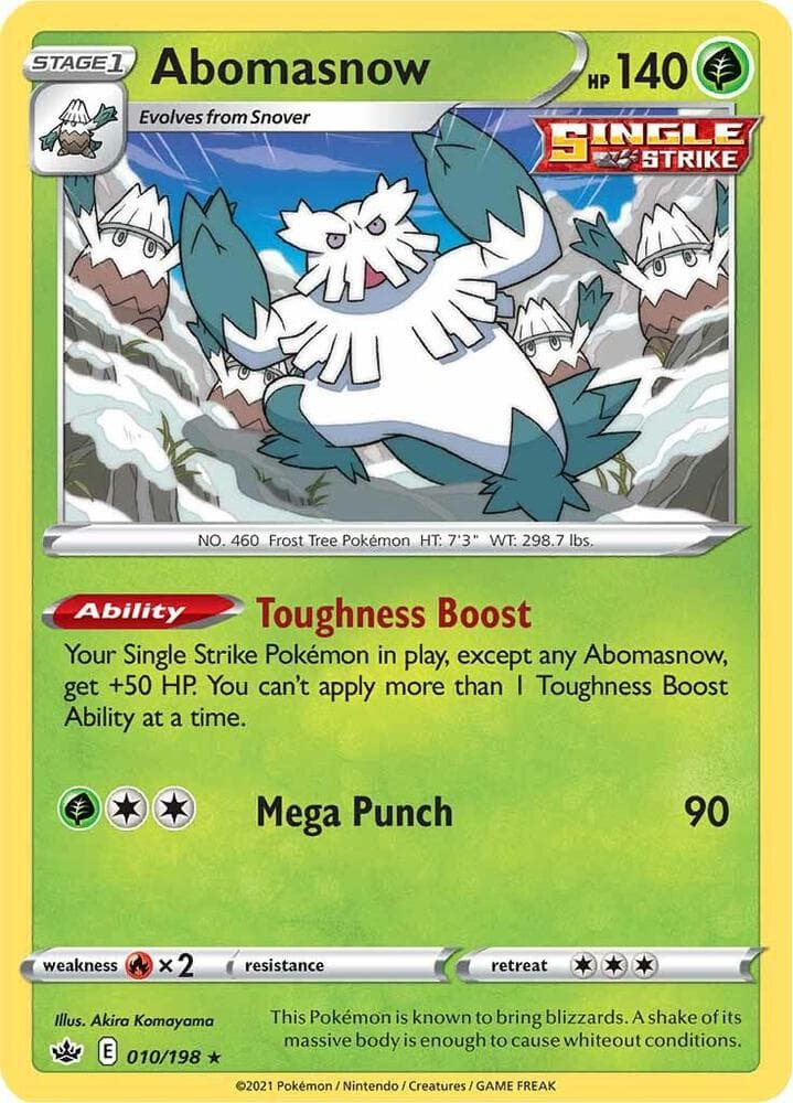 Abomasnow Stage 1 · Single Strike