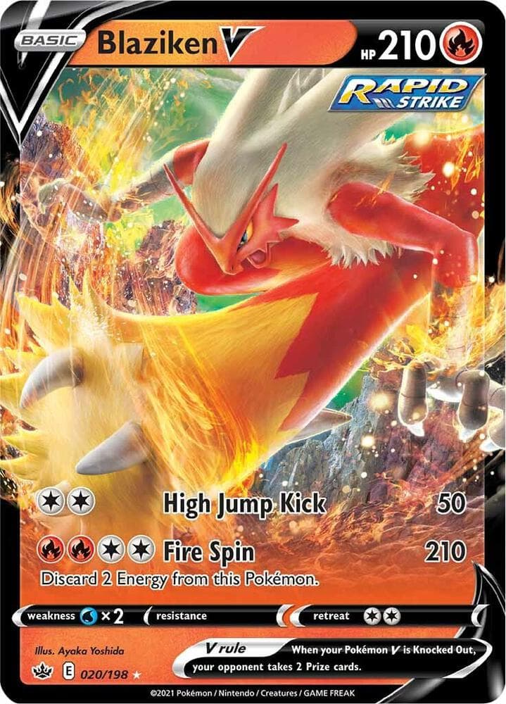 Blaziken V Basic · V · Rapid Strike