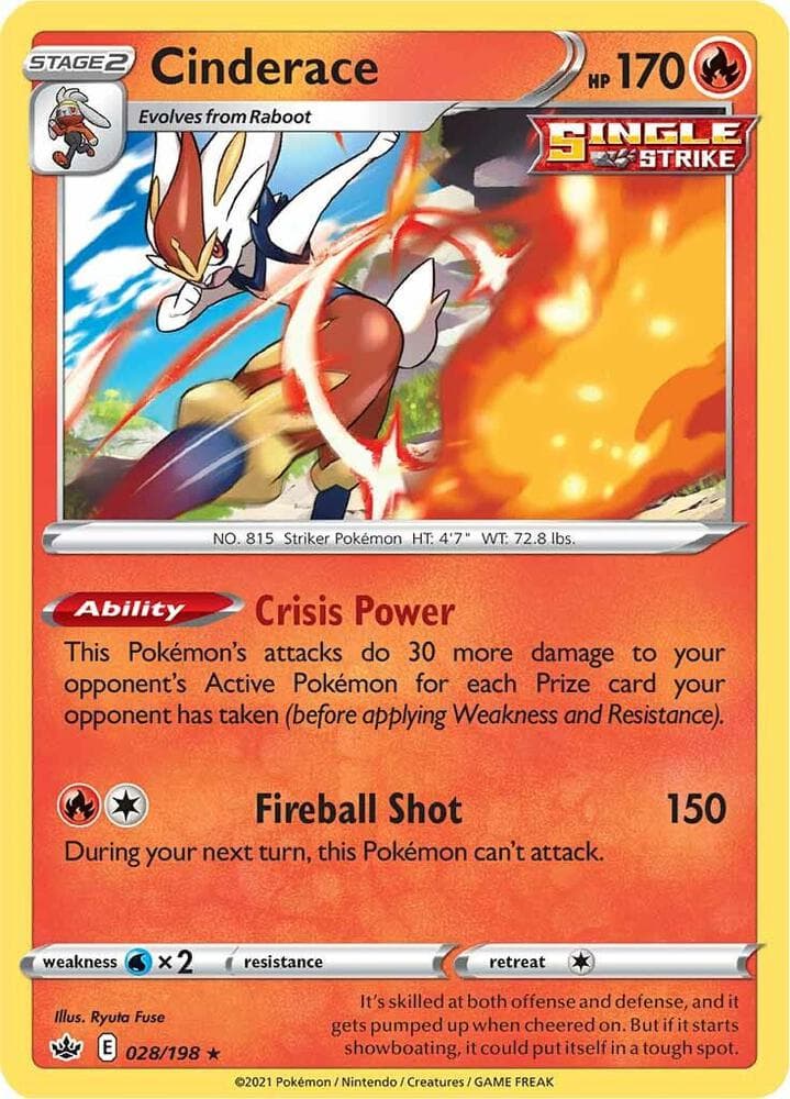 Cinderace Stage 2 · Single Strike
