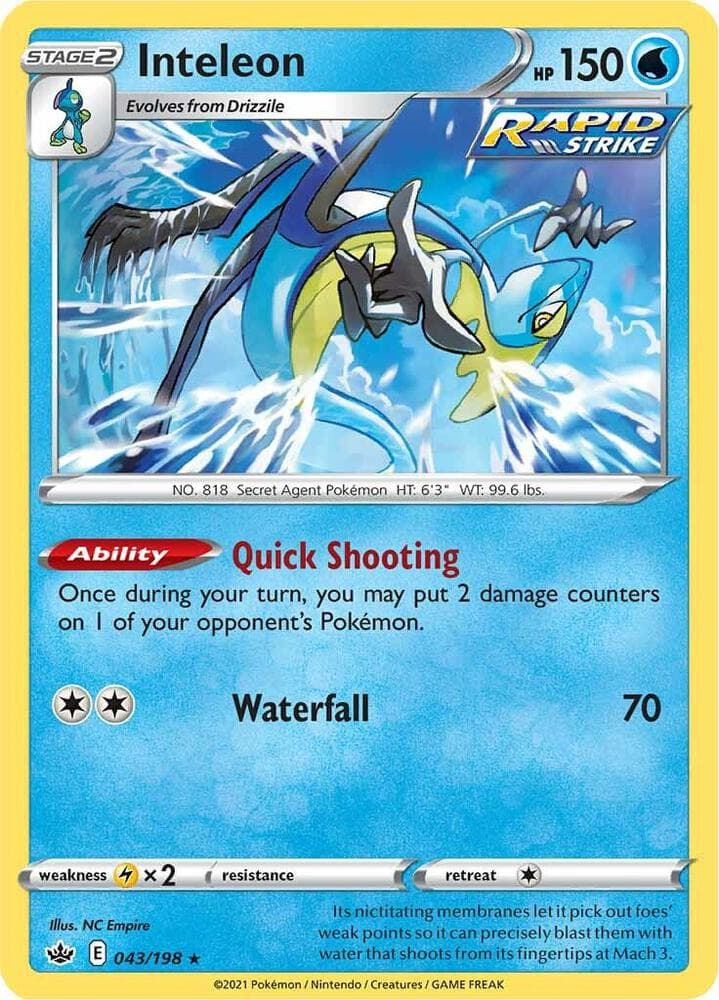 Inteleon Stage 2 · Rapid Strike