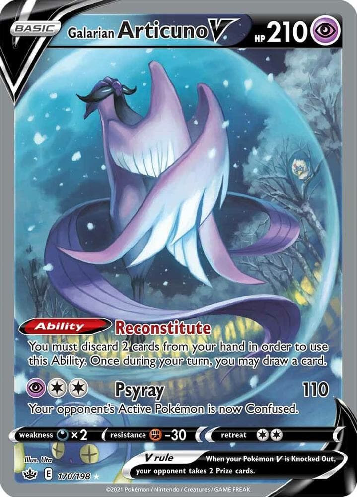 Galarian Articuno V Alternate Full Art Basic