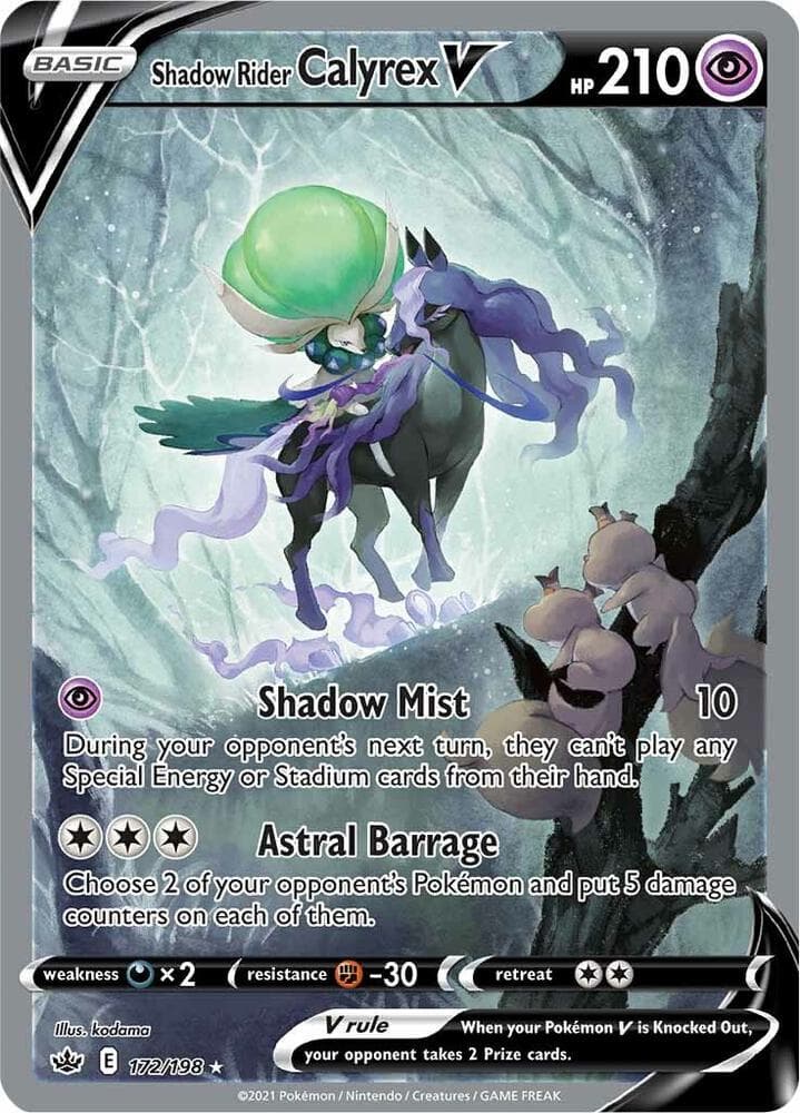 Shadow Rider Calyrex V Alternate Full Art Basic
