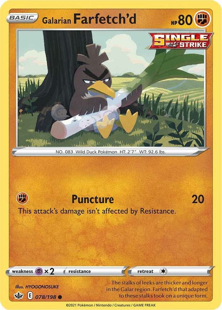 Galarian Farfetch'd Basic · Single Strike