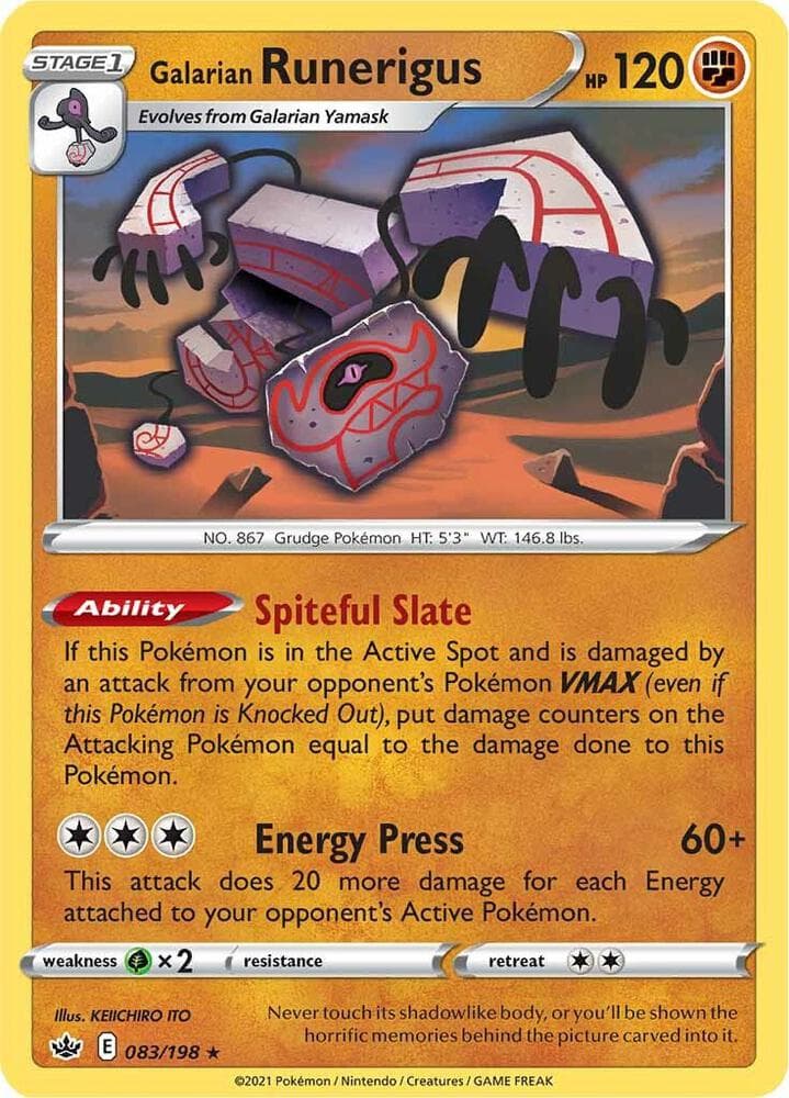 Galarian Runerigus Stage 1