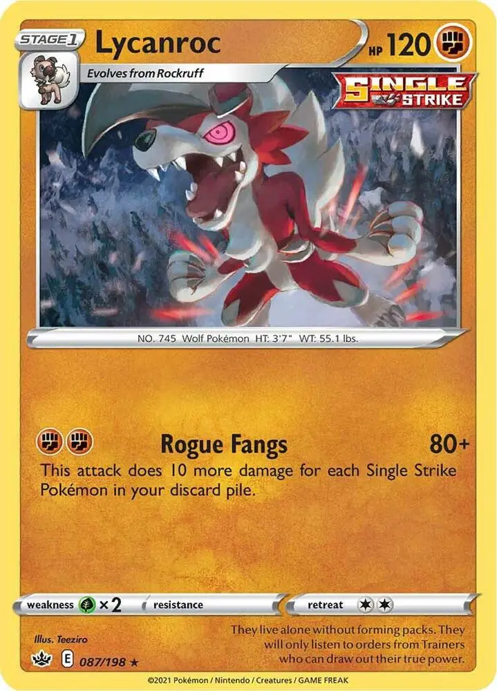 Lycanroc Stage 1 · Single Strike