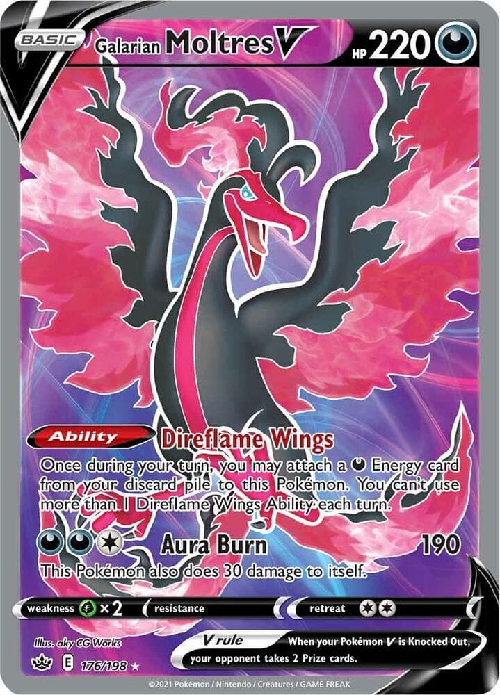 Galarian Moltres V Full Art Basic